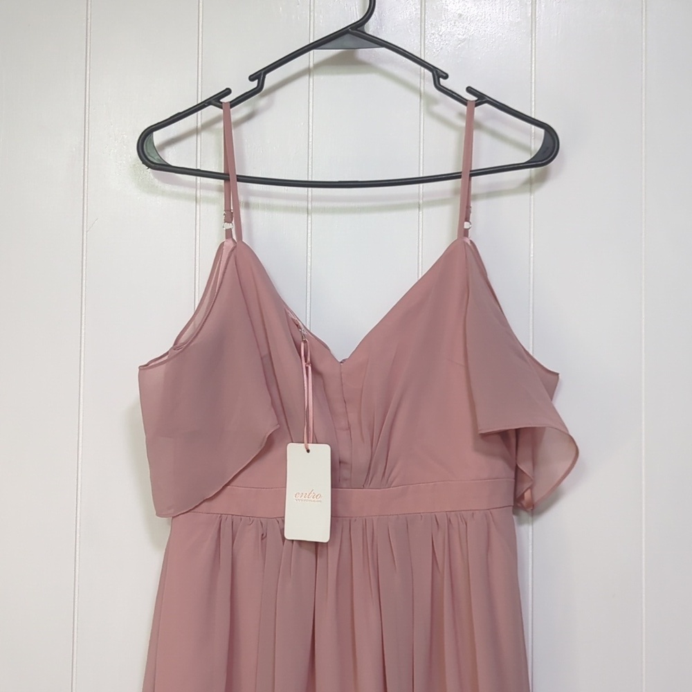 🌟NWT Entro Elegant Pink Maxi Dress - Picture 2 of 12